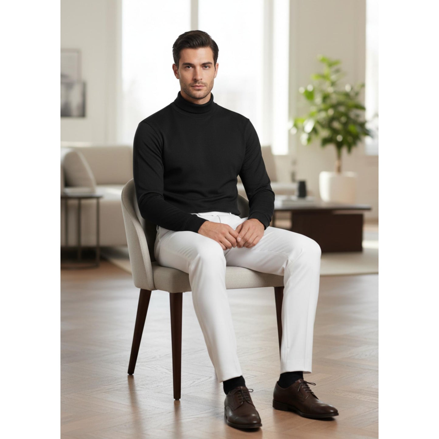 Body Fit Premium fabric Mockneck