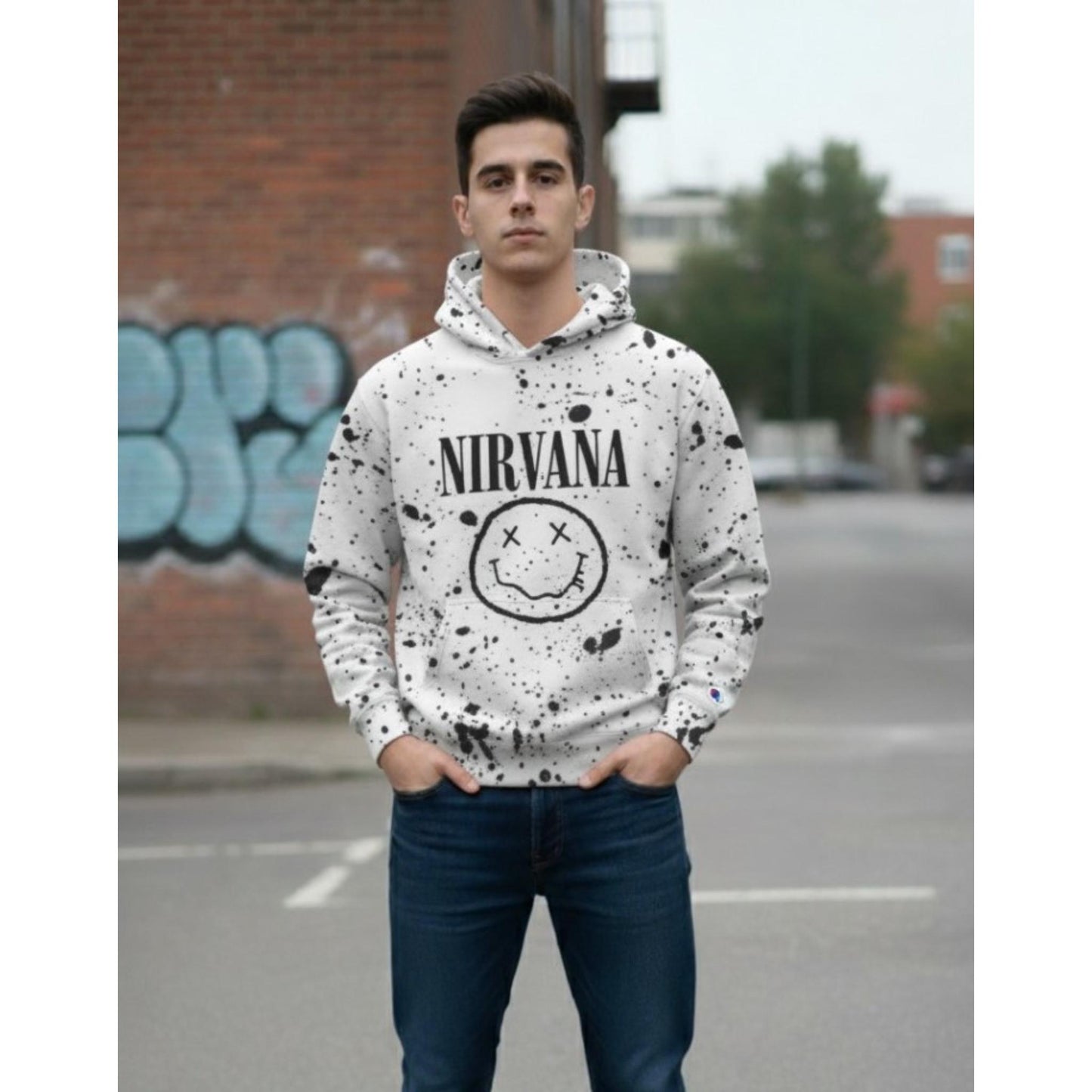 Export Quality Embossed Print Hoodie