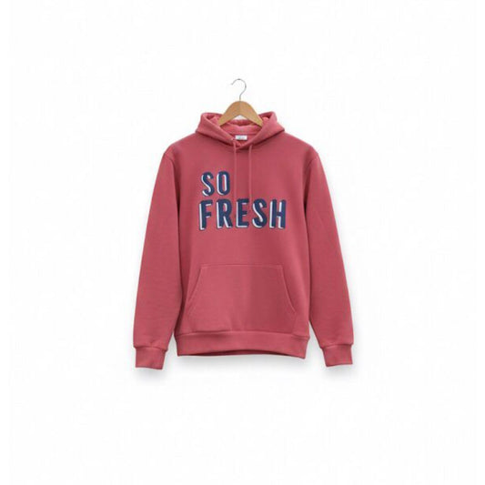Casual Streetwear Hoodie in Soft Pink
