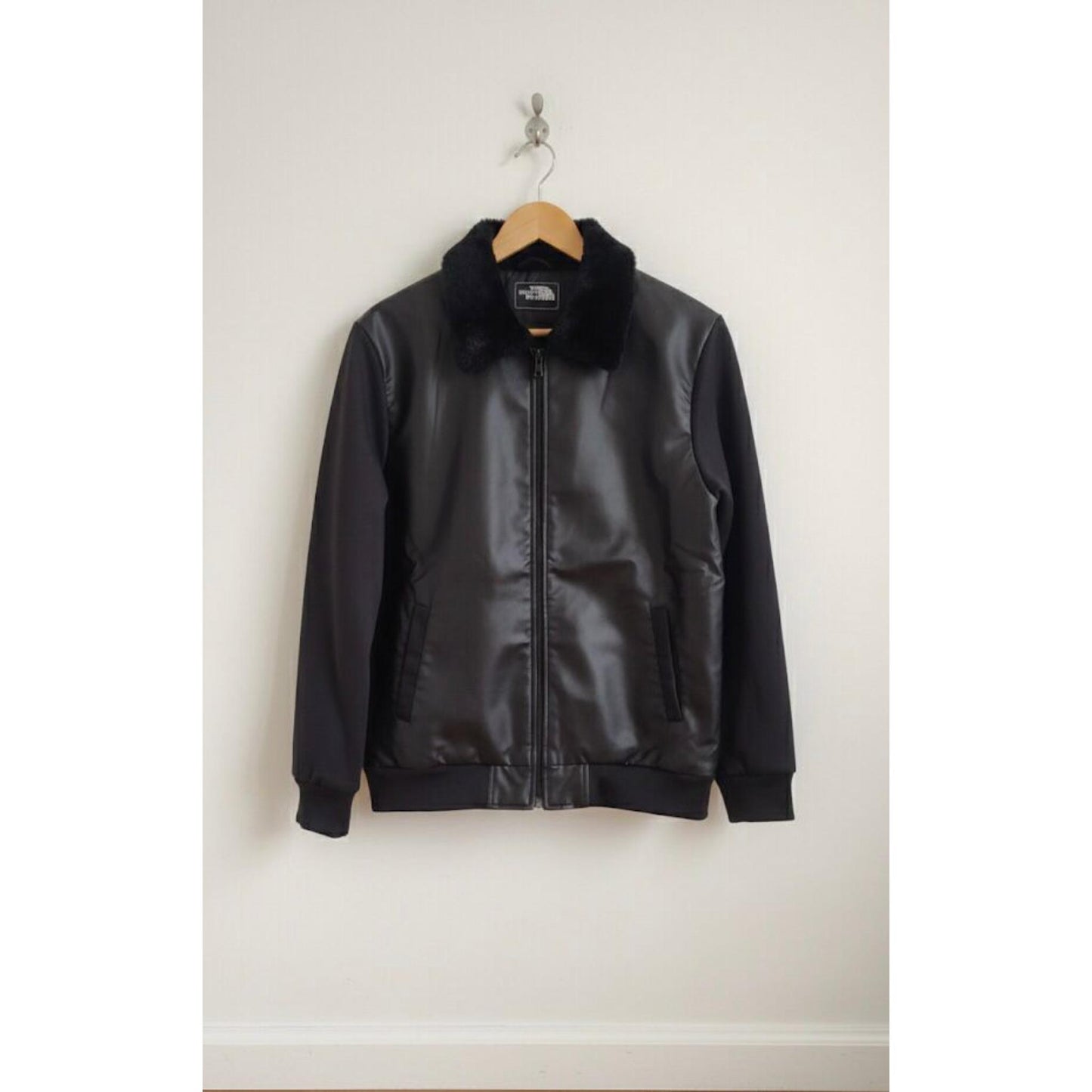 Classic Black Bomber-Style Jacket