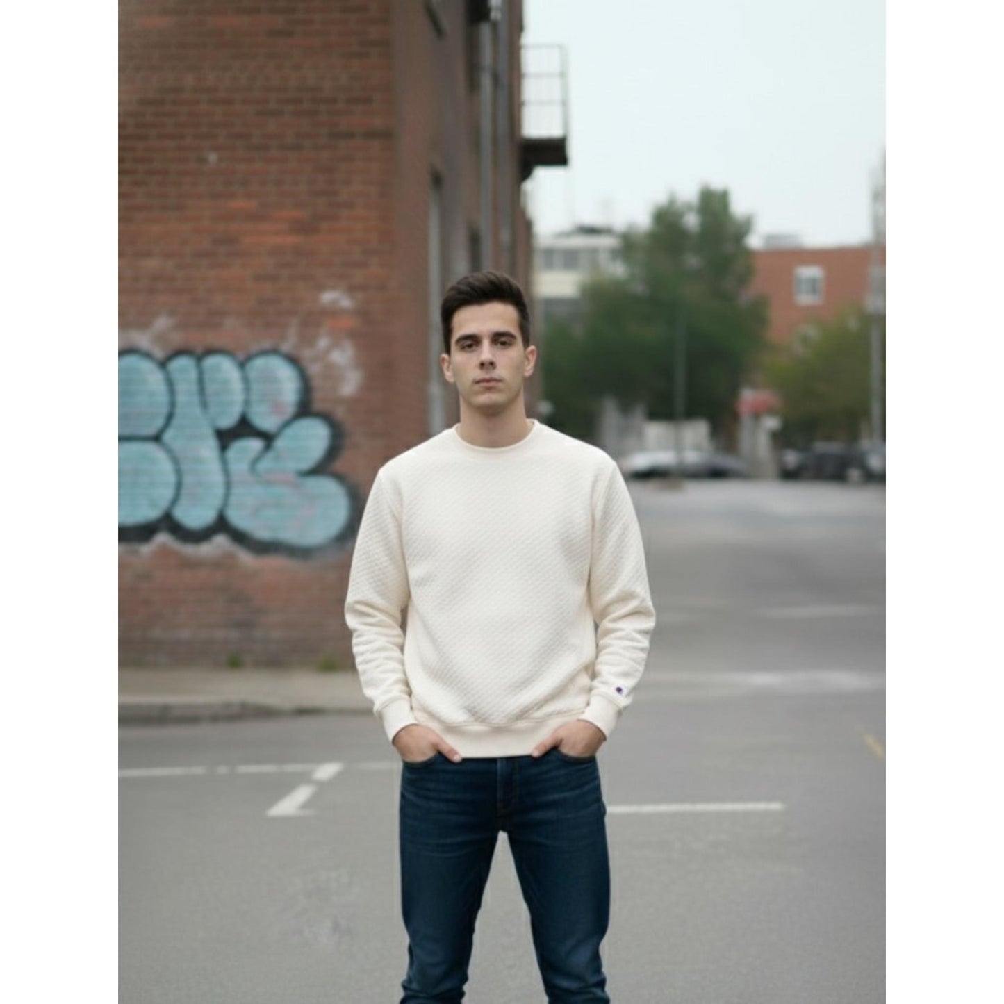 Smooth febric full sleeve sweatshirt Bubble Fabric