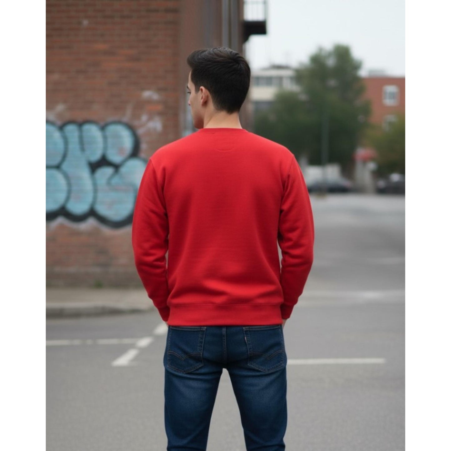 Smooth febric full sleeve sweatshirt