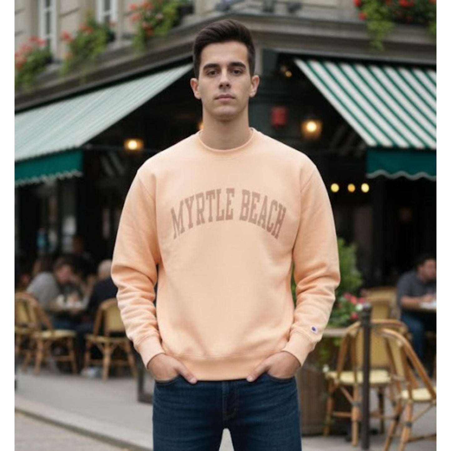 Smooth febric full sleeve trendy sweatshirt