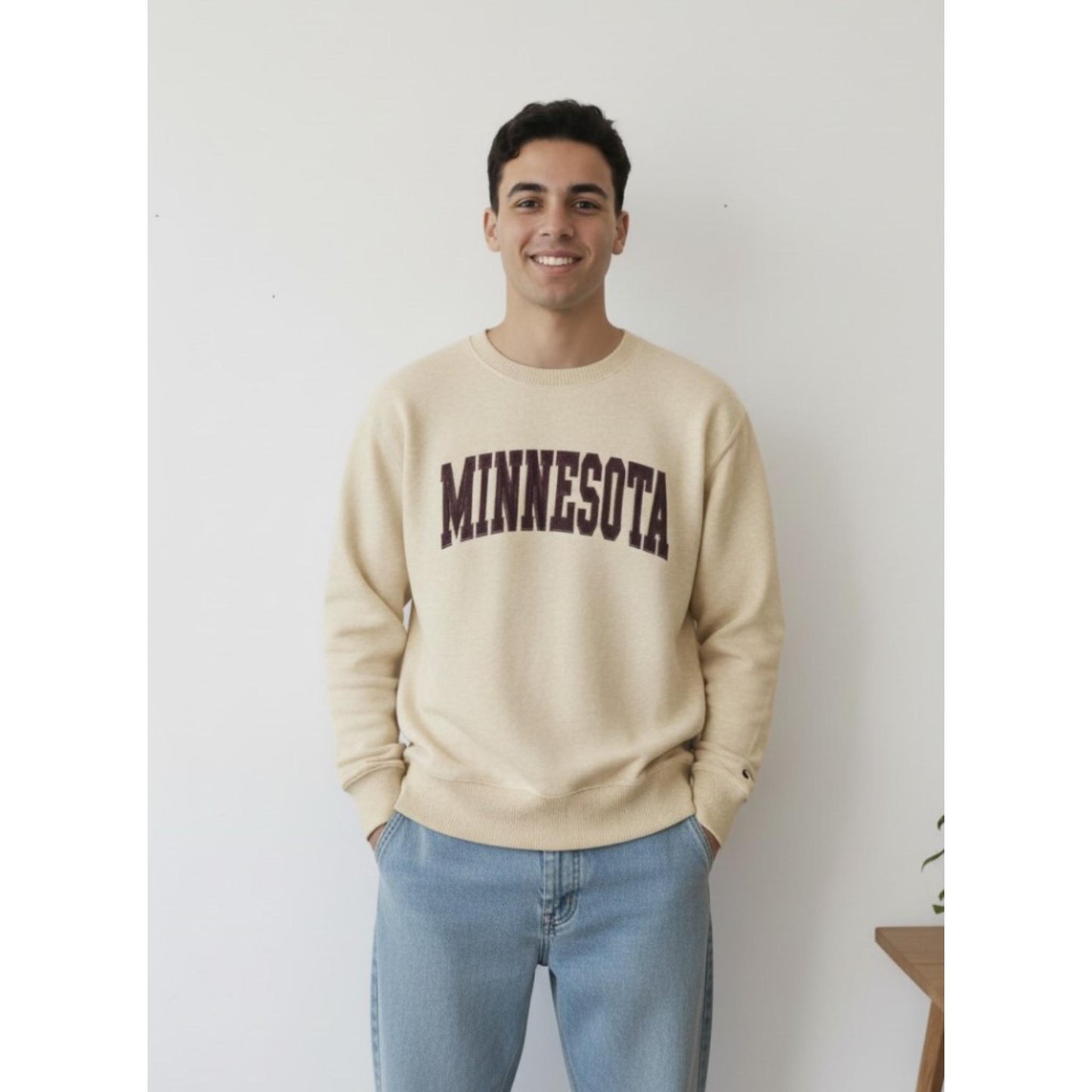Smooth febric full sleeve sweatshirt